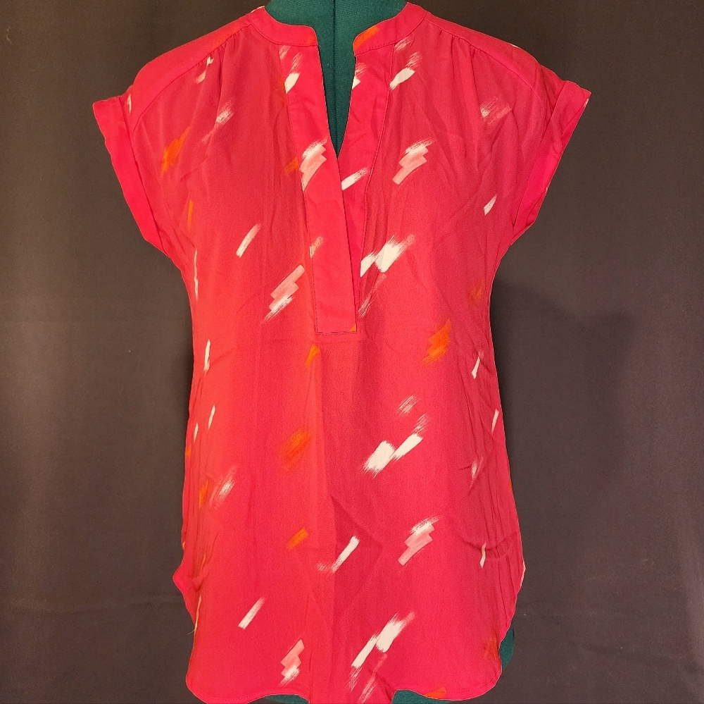 Women's Pink Patterned Top